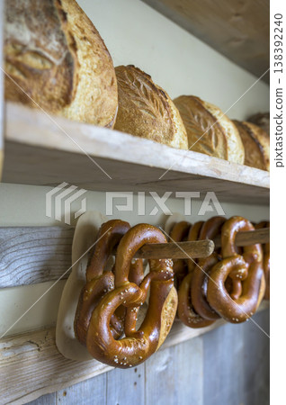 A bakery (boulangerie) selling homemade bread. A bakery (boulangerie) selling homemade bread. 138392240