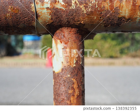 The art of rust; feeling wabi-sabi; copy space; texture. 138392355