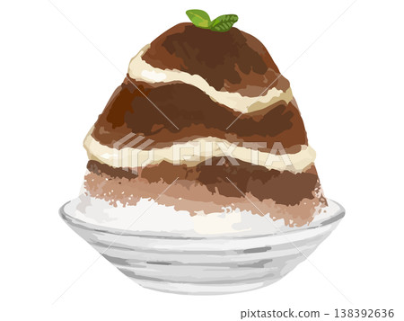 Tiramisu shaved ice Tiramisu shaved ice 138392636