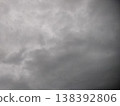 Thick gray clouds blanket the sky moody, overcast atmosphere signals calm before the rain 138392806
