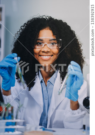 Chemical Laboratory of the Food supply . Food in laboratory, dna modify .GMO Genetically modified food in lab . Chemical Laboratory of the Food supply . Food in laboratory, dna modify .GMO Genetically modified food in lab . 138392915