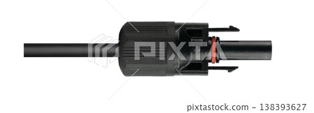 Solar MC4 Connector Cable Isolated PNG for Photovoltaic System Solar MC4 Connector Cable Isolated PNG for Photovoltaic System 138393627