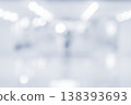 Abstract Blurred White Interior Background with Soft Light Bokeh 138393693