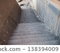 Stairs where groundwater flows, a seaside town alley, a copy space, searching for a path 138394009