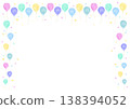 Colorful balloon frame [dots] 138394052