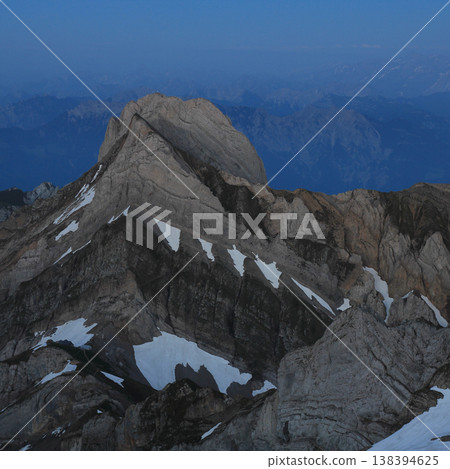 Mount Altmann at the blue hour, Switzerland. 138394625