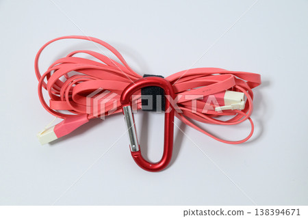 Storage for red LAN cable and carabiner Storage for red LAN cable and carabiner 138394671