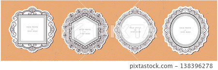 Hand drawn photo holder vintage kid frame. Hand drawn photo holder vintage kid frame. 138396278