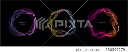 Music wave equalizer vector template. 138396279