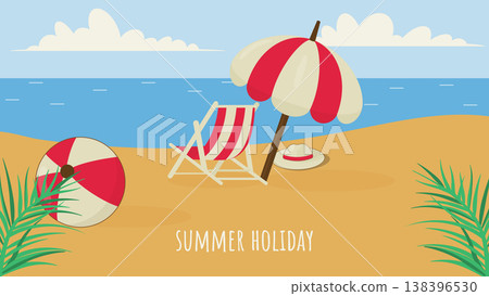 summer holiday illustration summer holiday illustration 138396530