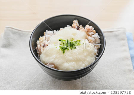 Mixed grain rice with grated yam Mixed grain rice with grated yam 138397758