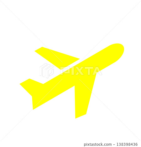 飛機圖示(黃色)代表旅行和商務出行。 飛機圖示(黃色)代表旅行和商務出行。 138398436