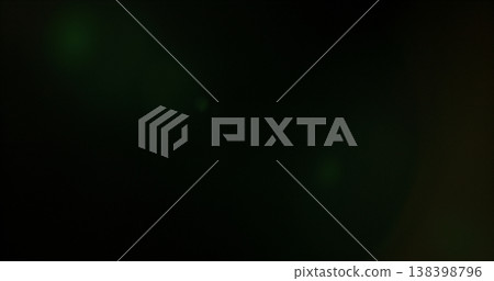 Abstract cinematic lens flare with bright light burst and star rays, isolated on black background. Optical light effect ideal for VFX overlays, transitions, titles and dramatic visual accents. 138398796