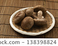 Shiitake mushrooms - background is a board 138398824