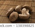 Shiitake mushrooms - background is a board 138398825