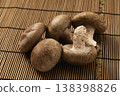 Shiitake mushrooms - background is a board 138398826