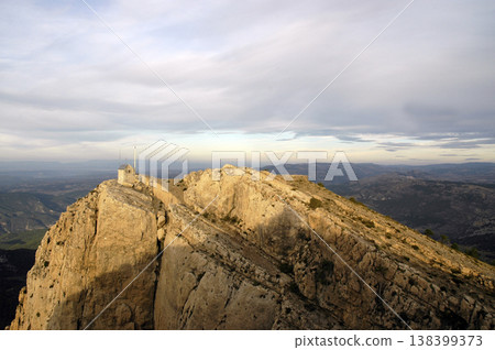 meteorological study center at the top of the mountain meteorological study center at the top of the mountain 138399373