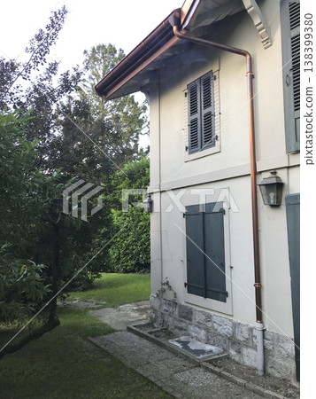 old typical Swiss house used to house service personnel old typical Swiss house used to house service personnel 138399380