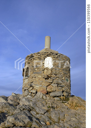 chimney vent high on the mountain 138399566