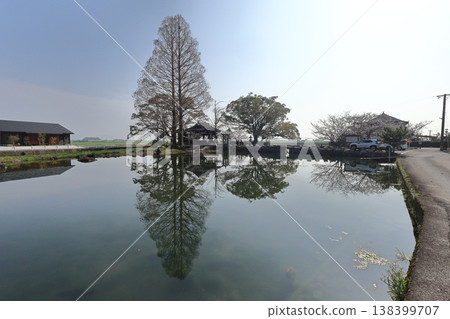 佐賀縣白石町的縫池 佐賀縣白石町的縫池 138399707