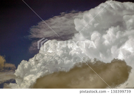 cloud formations of different sizes and colors cloud formations of different sizes and colors 138399739