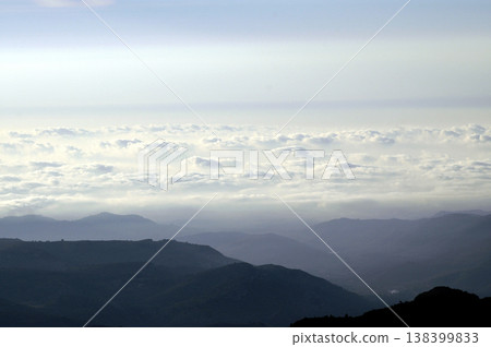 view of the clouds from the top of the mountain view of the clouds from the top of the mountain 138399833