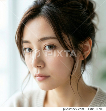 Close-up of a female portrait 138400703