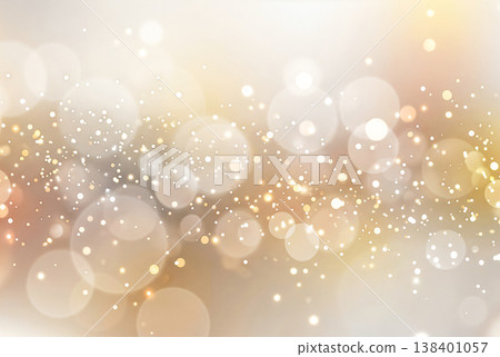A silver-white abstract background with countless tiny specks of light swirling like snow. 138401057