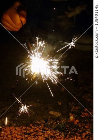 Hand-held fireworks Hand-held fireworks 138401148