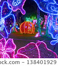 Flower and pumpkin illuminations 138401929