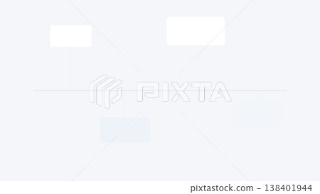 Digital product UI with timeline explosion layout, distributed panels and dynamic connections, modern abstract interface background design 138401944