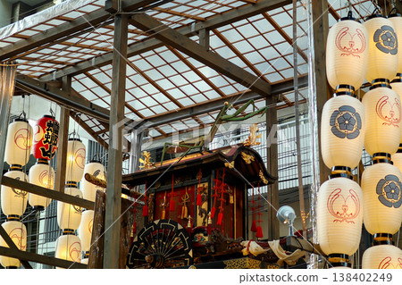 祇園祭、螳螂花車(鐮切鵺)、日本傳統祭典、京都祭 祇園祭、螳螂花車(鐮切鵺)、日本傳統祭典、京都祭 138402249