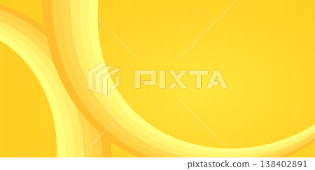 Abstract yellow summer wavy background. Summer gradient with fluid wave shapes. Vibrant summer orange and lemon horizontal backdrop for seasonal sales, beach party posters and web design. Abstract yellow summer wavy background. Summer gradient with fluid wave shapes. Vibrant summer orange and lemon horizontal backdrop for seasonal sales, beach party posters and web design. 138402891
