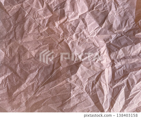 Worn grunge paper surface with intense halftone scatter. A crushed blank sheet, jagged creases. Worn grunge paper surface with intense halftone scatter. A crushed blank sheet, jagged creases. 138403158