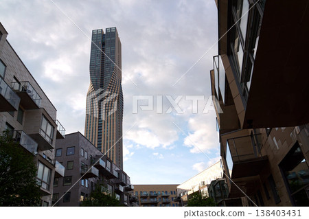 The tallest building in Scandinavia Karlatornet skycraper in Lindholmen, Gothenburg, Sweden The tallest building in Scandinavia Karlatornet skycraper in Lindholmen, Gothenburg, Sweden 138403431