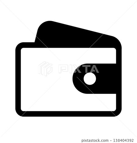 Icon of a wallet with cards inside Icon of a wallet with cards inside 138404392