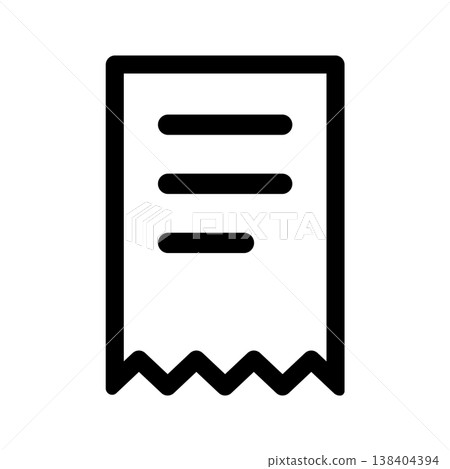 收據圖標 收據圖標 138404394