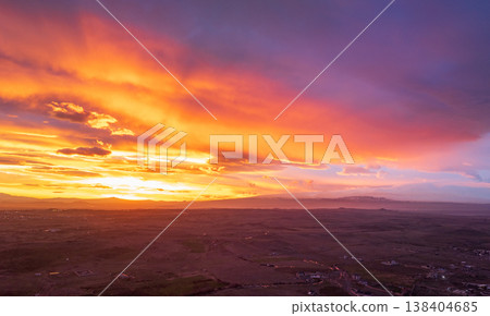 Dramatic sky over open countryside Dramatic sky over open countryside 138404685
