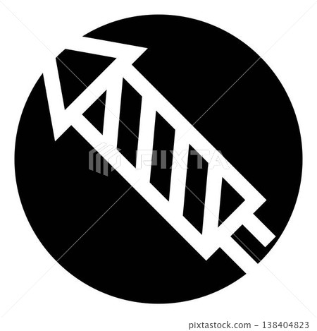 Firework rocket icon for celebration party festival Firework rocket icon for celebration party festival 138404823