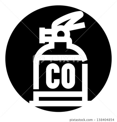 Co2 fire extinguisher safety equipment emergency icon Co2 fire extinguisher safety equipment emergency icon 138404854