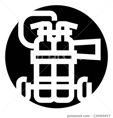 Fire extinguisher icon for safety and protection Fire extinguisher icon for safety and protection 138404857