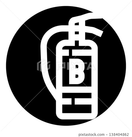 Fire extinguisher icon for emergency safety concept Fire extinguisher icon for emergency safety concept 138404862