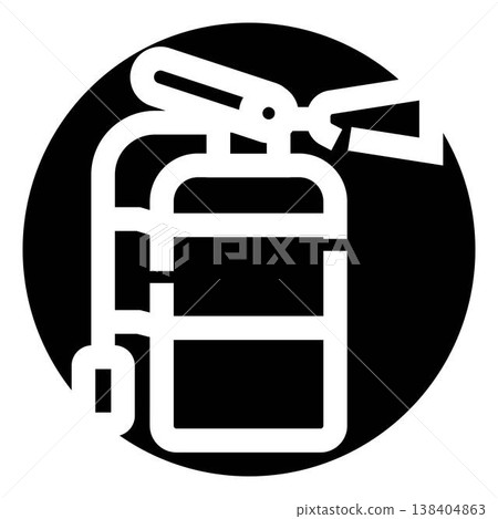 Fire extinguisher safety equipment protecting people from danger Fire extinguisher safety equipment protecting people from danger 138404863