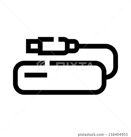 Portable power bank recharging a mobile device icon Portable power bank recharging a mobile device icon 138404955