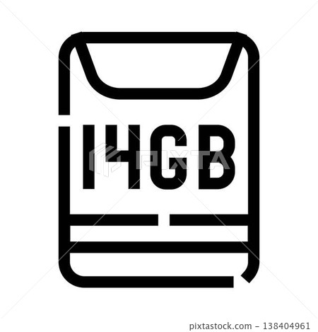 Digital data storage memory card icon 14gb 138404961