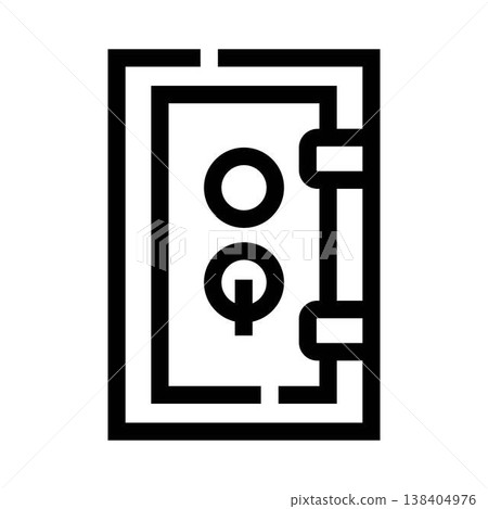 Financial strongbox concept protecting valuable assets securely Financial strongbox concept protecting valuable assets securely 138404976