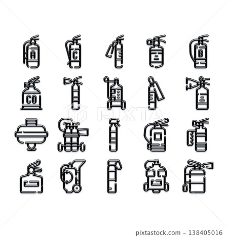 Fire extinguisher equipment for safety and emergency collection Fire extinguisher equipment for safety and emergency collection 138405016