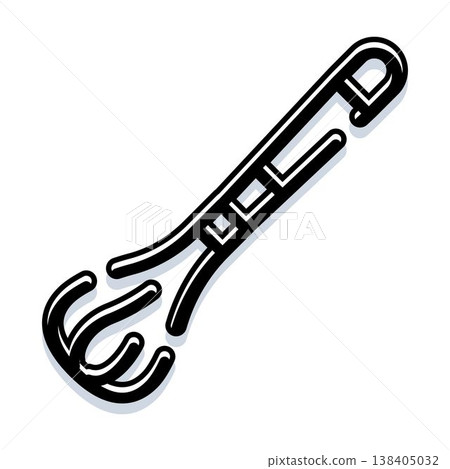 Whisk icon representing kitchen cooking and baking utensil 138405032