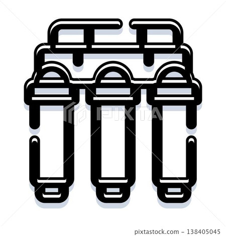 Water filtration system producing clean drinking water Water filtration system producing clean drinking water 138405045