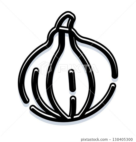 Abstract minimal pumpkin icon for autumn harvest Abstract minimal pumpkin icon for autumn harvest 138405300
